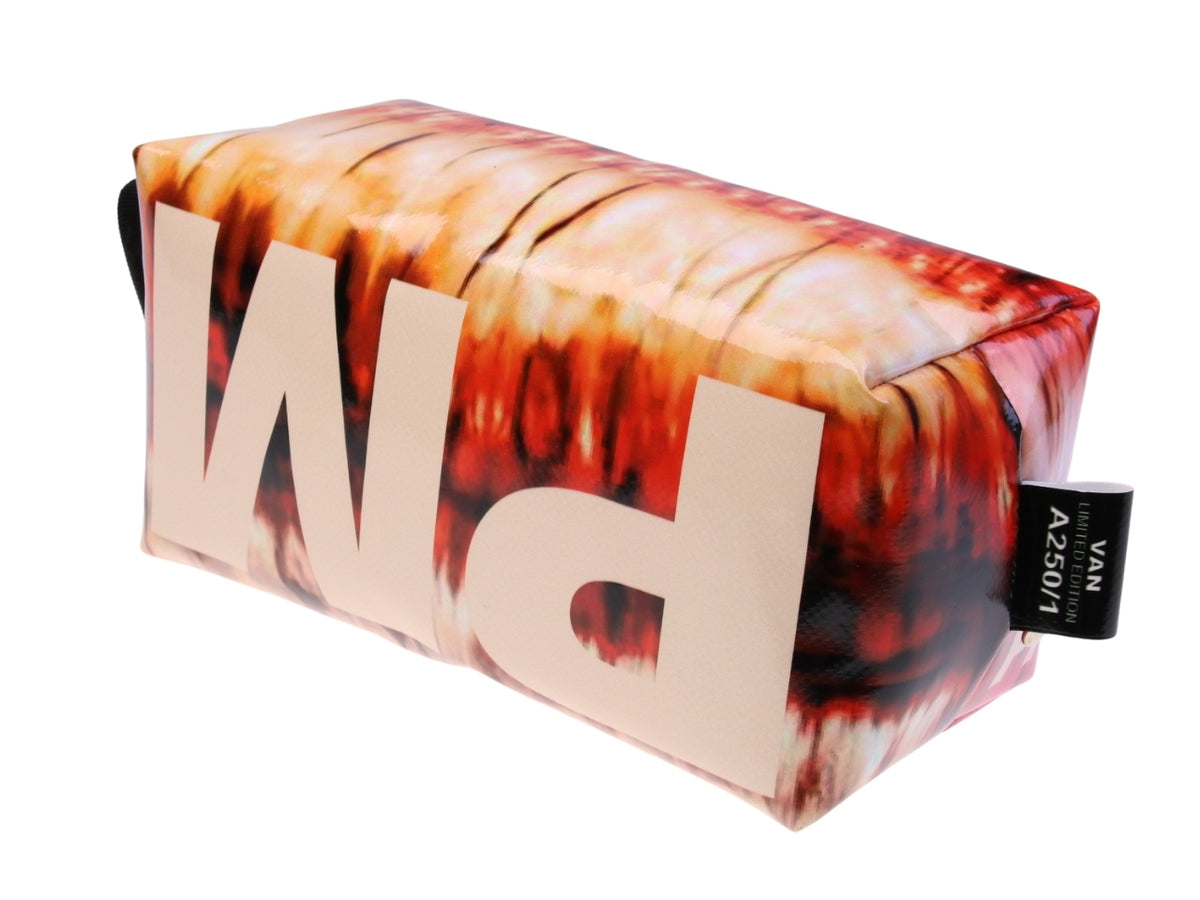 BEAUTY CASE ROSSO E BEIGE FANTASIA TIE DYE.