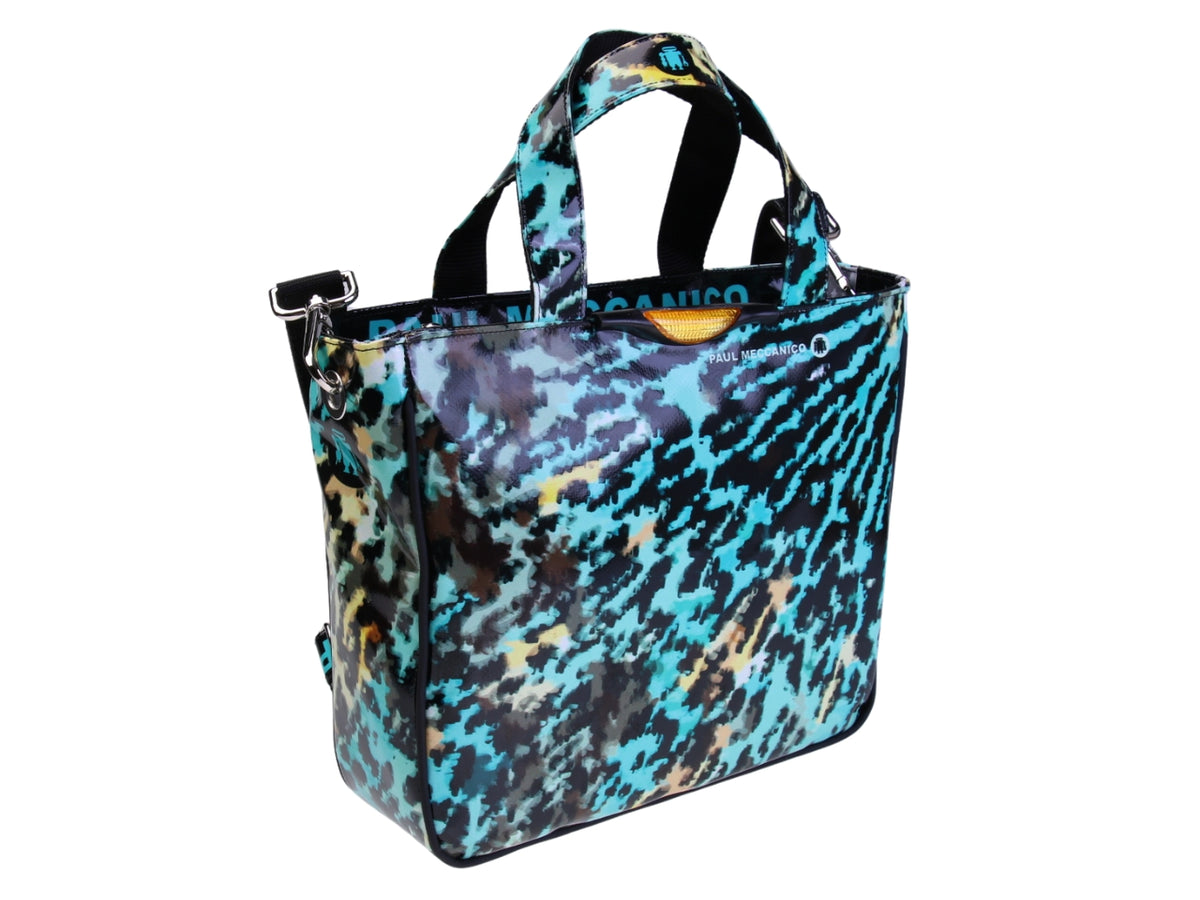 BORSA DONNA FANTASIA TIE DYE. MODELLO GLAM IN TELONE CAMION.