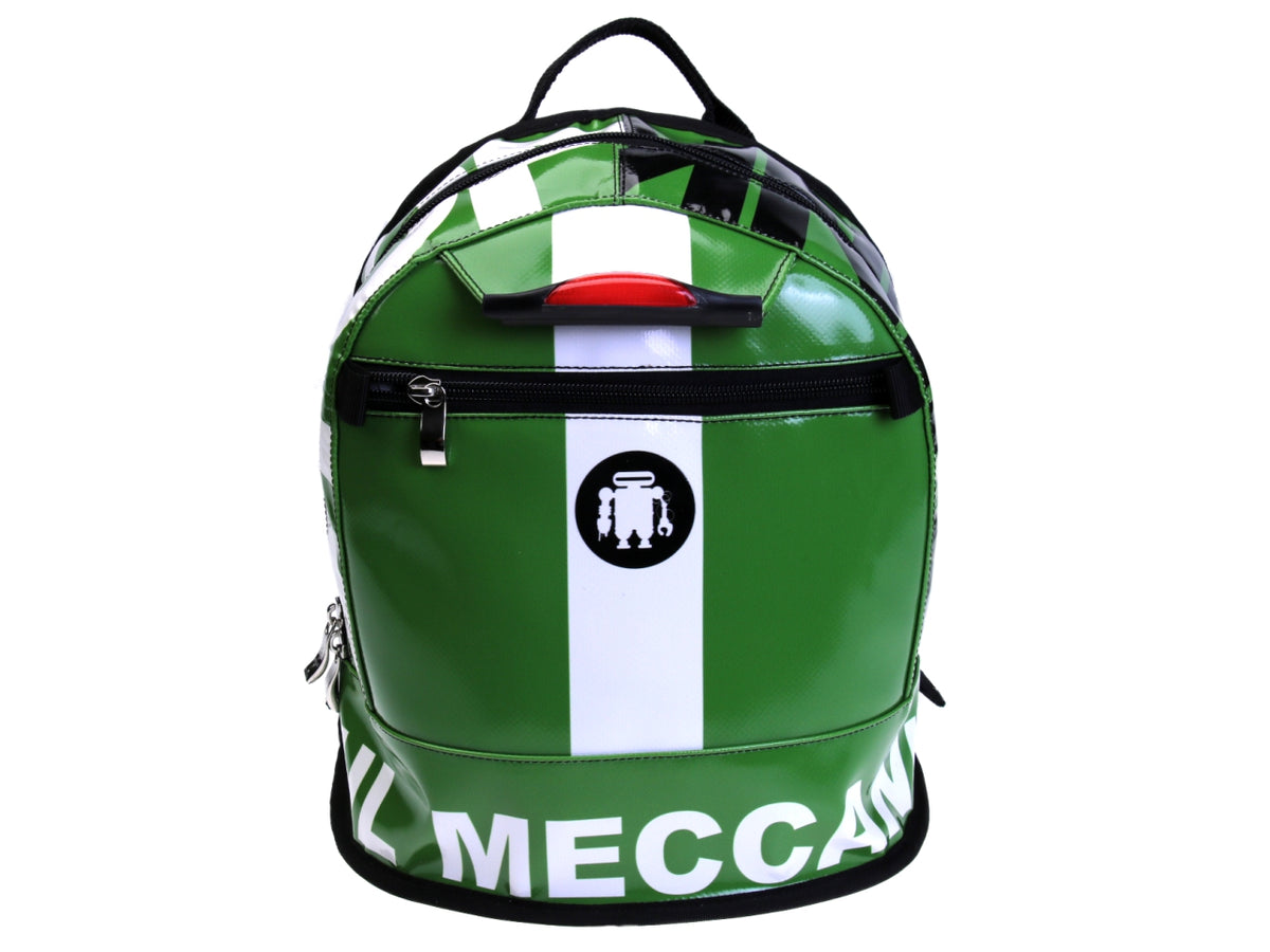 GREEN BACKPACK MODEL SUPERINO MADE OF LORRY TARPAULIN. - Limited Edition Paul Meccanico