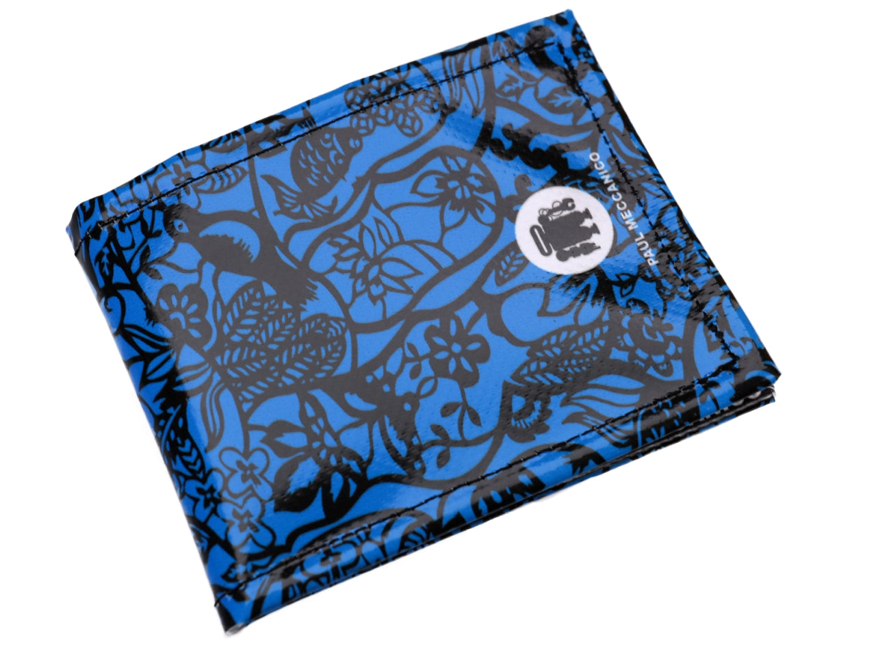 MEN'S WALLET IN ROYAL "FOREST". MODEL CRIK MADE OF LORRY TARPAULIN. - Limited Edition Paul Meccanico