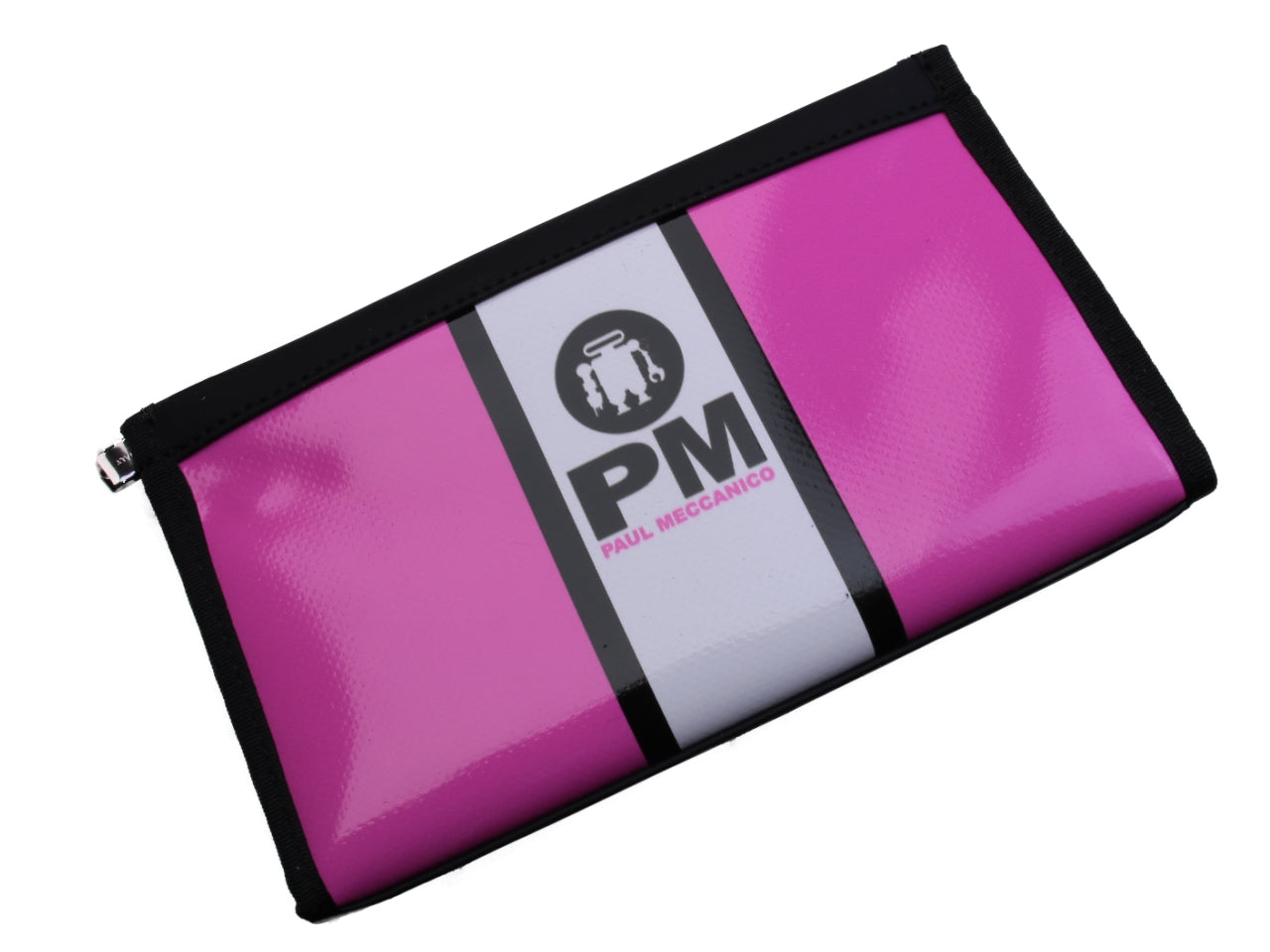 LARGE FUCHSIA WOMEN'S WALLET. MODEL PIT MADE OF LORRY TARPAULIN. - Limited Edition Paul Meccanico