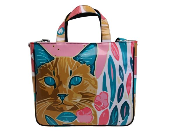 TOTE BAG CAPSULE "POP TROPICAL". MODELLO GLAM REALIZZATO IN TELONE CAMION. - immagine 4
