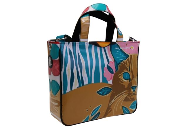 TOTE BAG CAPSULE "POP TROPICAL". MODELLO GLAM REALIZZATO IN TELONE CAMION. - immagine 2