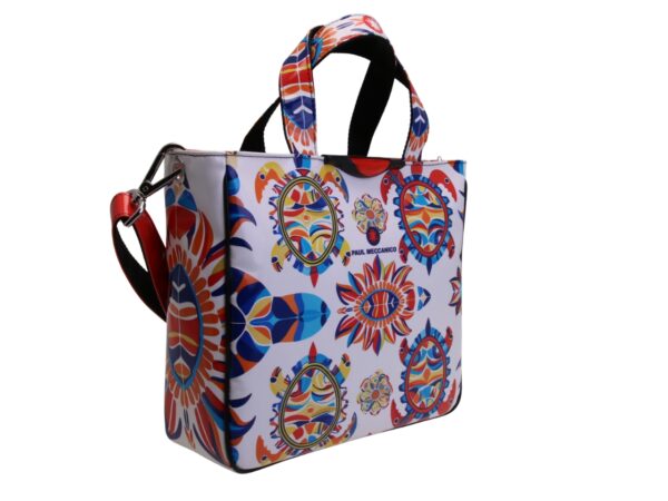 TOTE BAG CAPSULE "POP TROPICAL". MODELLO GLAM REALIZZATO IN TELONE DI CAMION - immagine 4