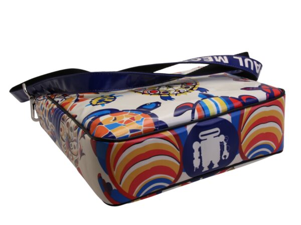 TOTE BAG CAPSULE "POP TROPICAL". MODELLO GLAM REALIZZATO IN TELONE CAMION. - immagine 5