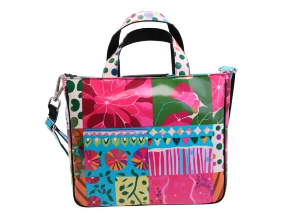 TOTE BAG CAPSULE "POP TROPICAL". MODELLO GLAM REALIZZATO IN TELONE DI CAMION - immagine 3