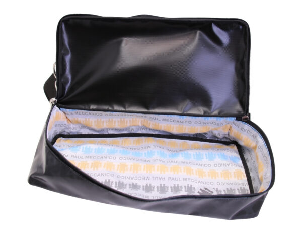 BORSA BAGAGLIO A MANO NERA CON "STELLE" 40 X 20 X 25 CM. MODELLO FLYME IN TELONE CAMION. - immagine 7