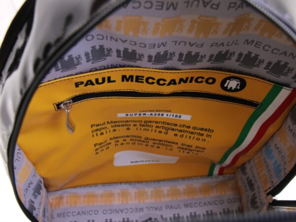 ZAINO NERO CON FANTASIA LETTERING. MODELLO SUPER REALIZZATO IN TELONE CAMION. - immagine 5