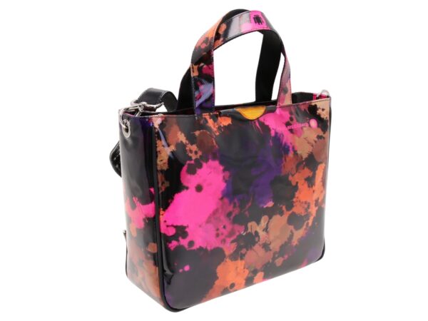 TOTE BAG FANTASIA TIE DYE. MODELLO GLAM REALIZZATO IN TELONE CAMION. - immagine 4