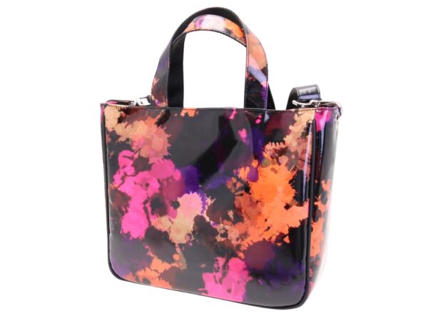 TOTE BAG FANTASIA TIE DYE. MODELLO GLAM REALIZZATO IN TELONE CAMION. - immagine 3