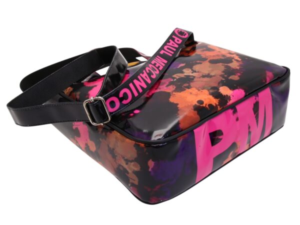 TOTE BAG FANTASIA TIE DYE. MODELLO GLAM REALIZZATO IN TELONE CAMION. - immagine 5