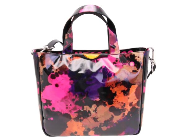 TOTE BAG FANTASIA TIE DYE. MODELLO GLAM REALIZZATO IN TELONE CAMION.