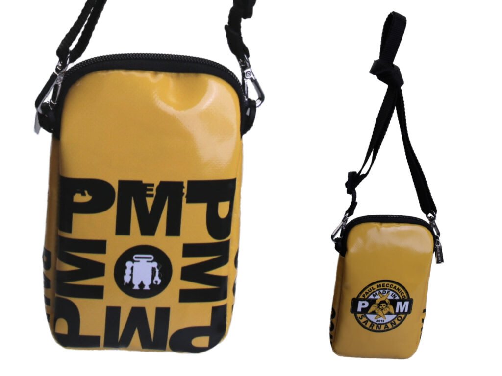 BORSA PER CELLULARE GIALLA "SARNANO".