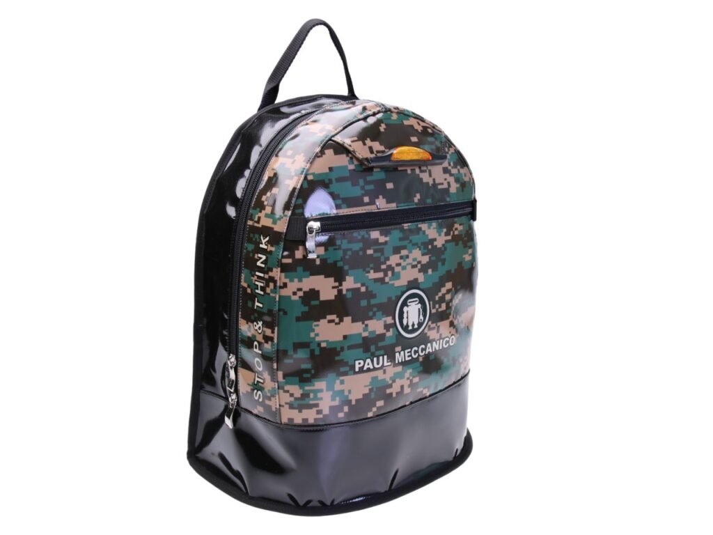 ZAINO FANTASIA MIMETICA CON EFFETTO PIXEL. MODELLO SUPER REALIZZATO CON TELONI DI CAMION.