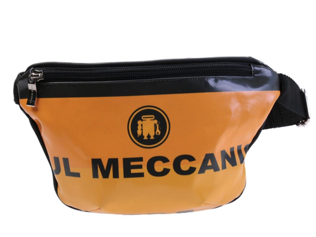 BORSA ARANCIONE. MODELLO FLEX REALIZZATO CON TELONE DA CAMION. - Edizione limitata Paul Meccanico