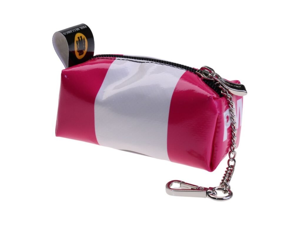 ...ASTUCCIO PORTACHIAVI DESIGN FUXIA E BIANCO.