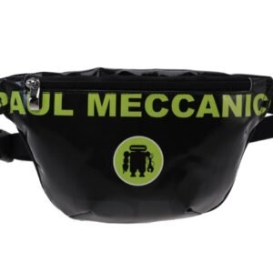 MARSUPIO NERO E VERDE FLUORESCENTE. MODELLO FLEX REALIZZATO CON TELONE DA CAMION. - Edizione limitata Paul Meccanico