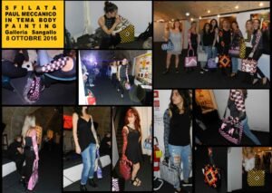 Body painting alla sfilata Paul Meccanico