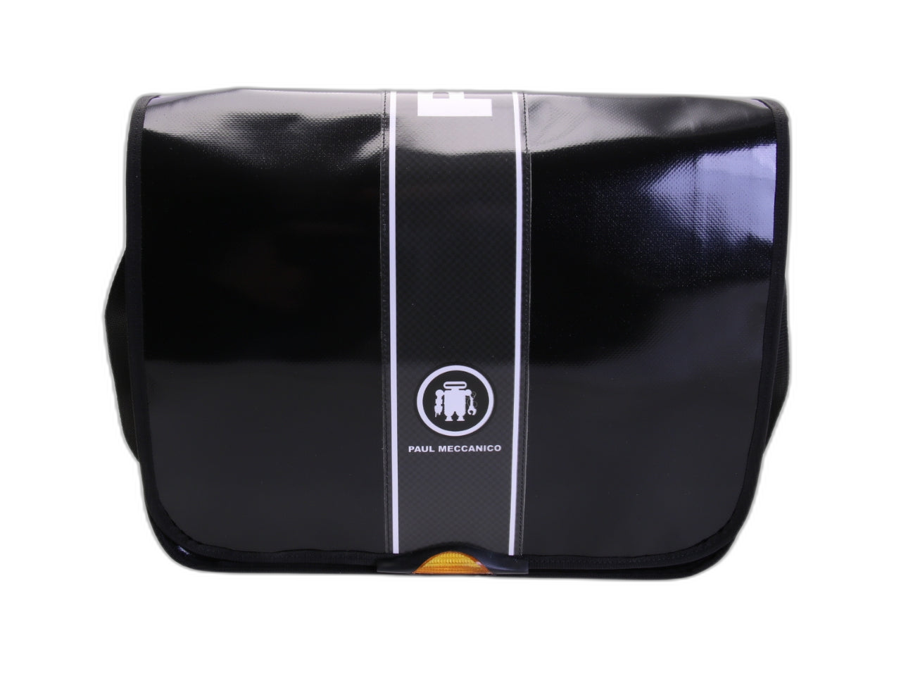 BORSA MESSENGER NERA. MODELLO SPOT IN TELONE DA CAMION.