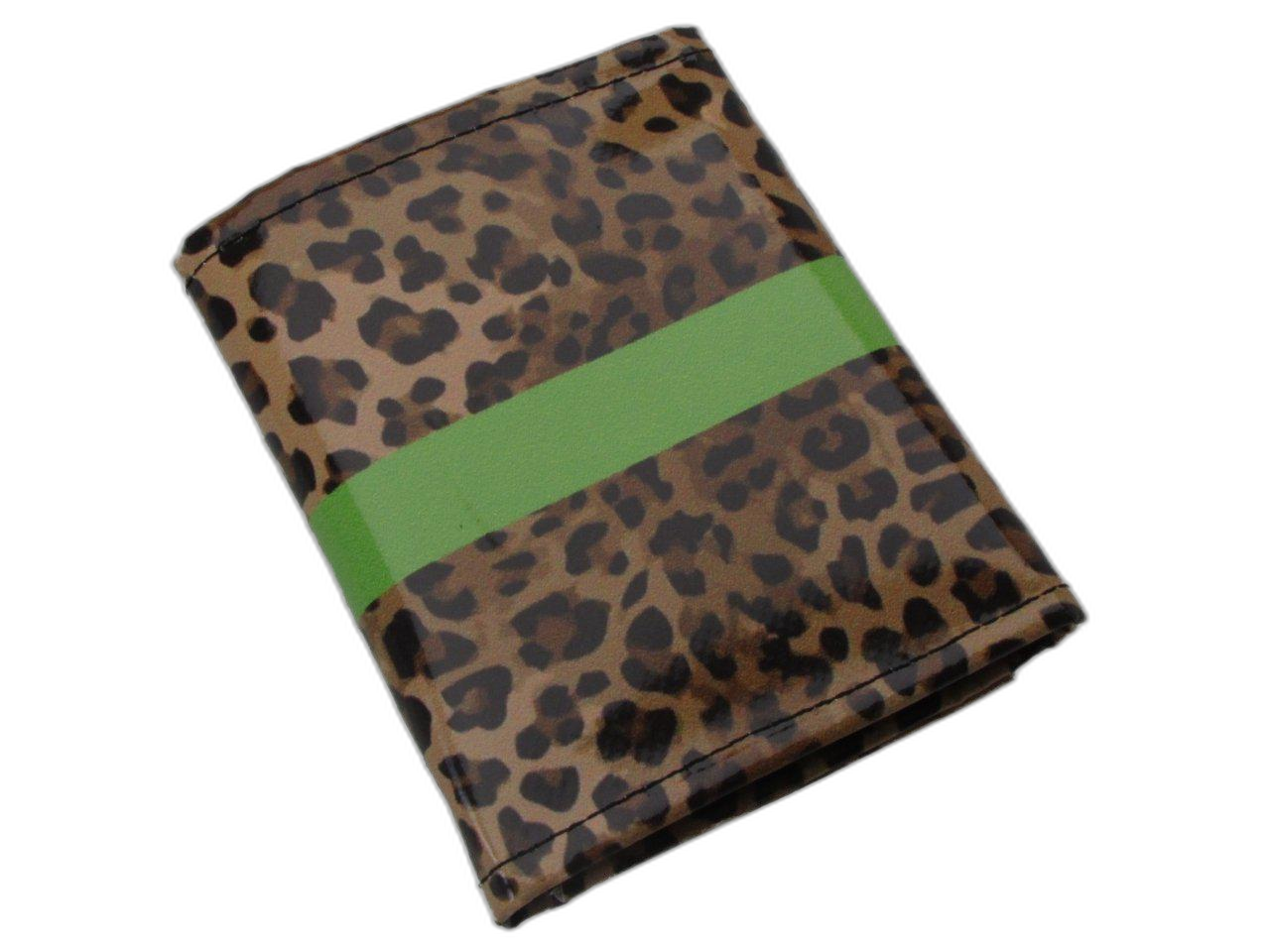 PORTAFOGLIO DONNA MARRONE E BEIGE COLORI FANTASIA ANIMALIER. MODELLO TREK REALIZZATO CON TELONI DI CAMION. - Paul Meccanico