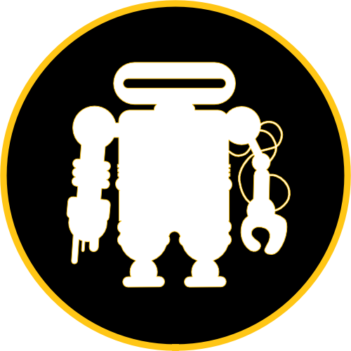 Paul Meccanico favicon white black yellow