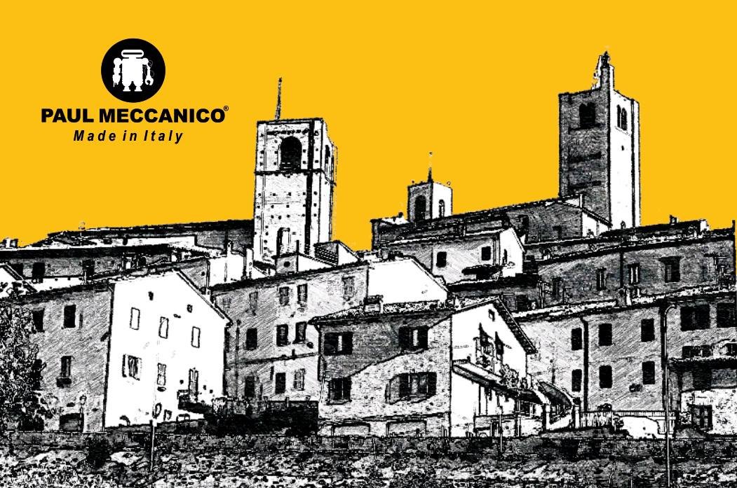 Schizzo di Sarnano, il paese delle Marche da cui viene Paul Meccanico