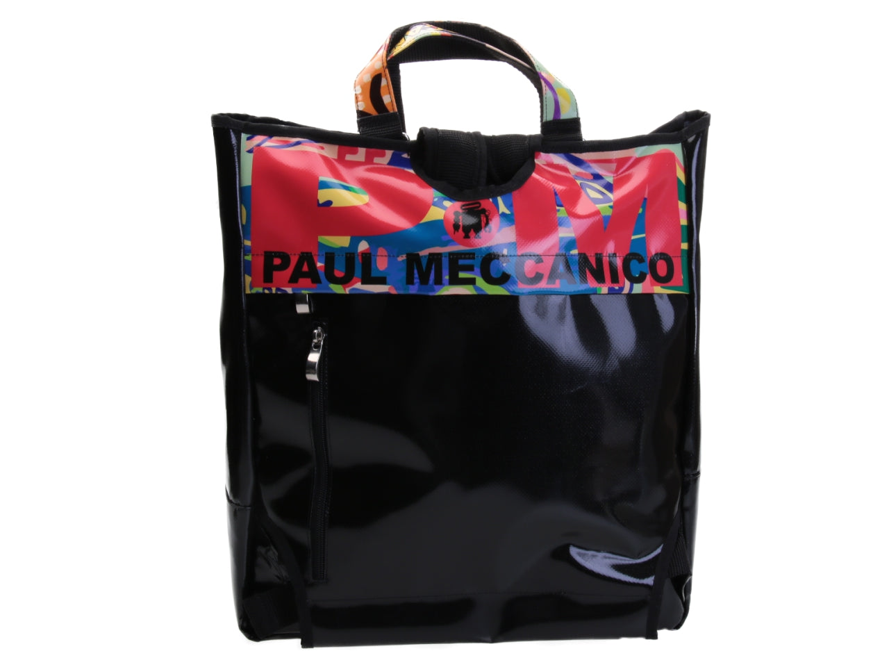 VALIGETTA 2 IN 1 E ZAINO POP FANTASY. MODELLO IBRIDO REALIZZATO CON TELONI DI CAMION.