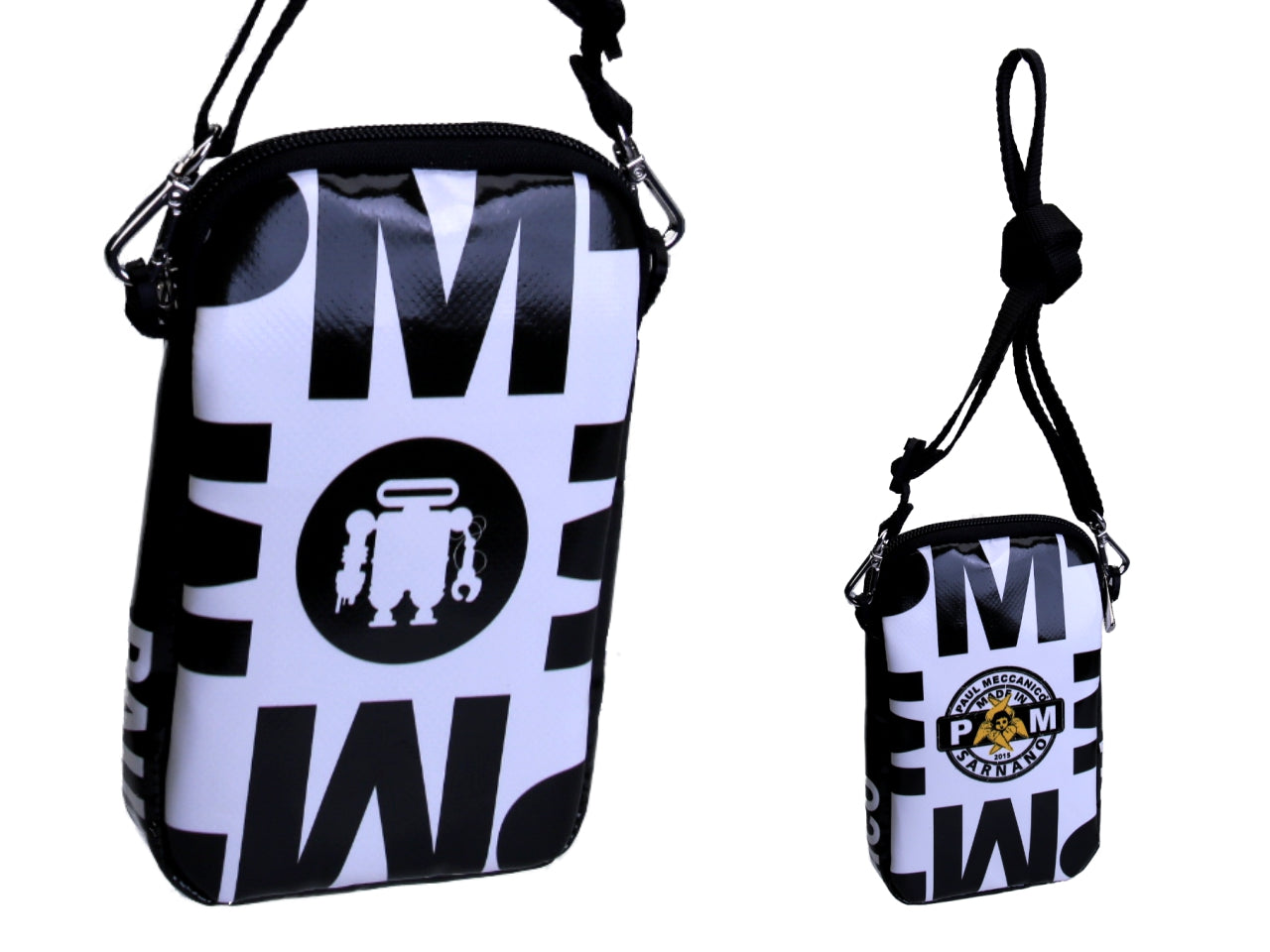 MOBILE PHONE BAG BLACK FOREST AND WHITE "SARNANO"