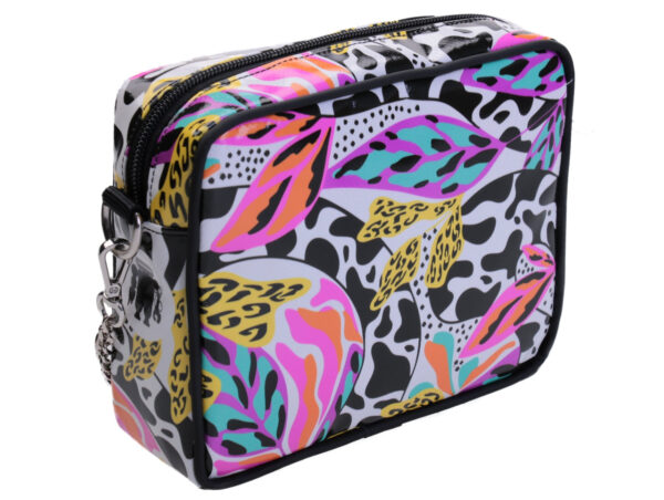 MULTICOLOR CLUTCH ABSTRACT FANTASY. PARK MODEL MADE OF LORRY TARPAULIN.