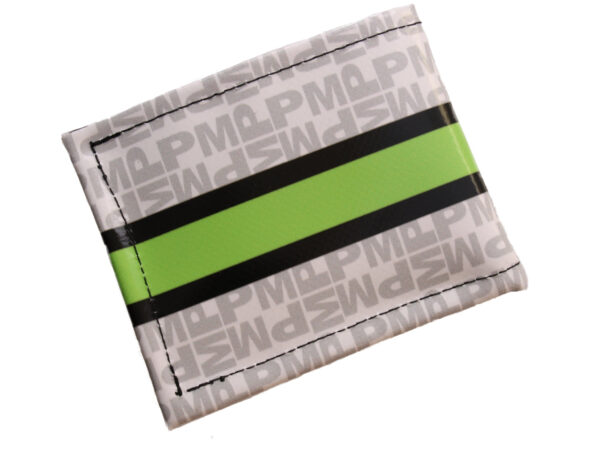 WHITE MEN'S WALLET WITH LETTERING FANTASY. MODEL CRIK MADE OF LORRY TARPAULIN.