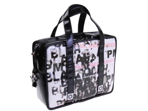 RECTANGULAR WOMEN'S BAG MURALES FANTASY. MODEL PINCA MADE OF LORRY TARPAULIN.