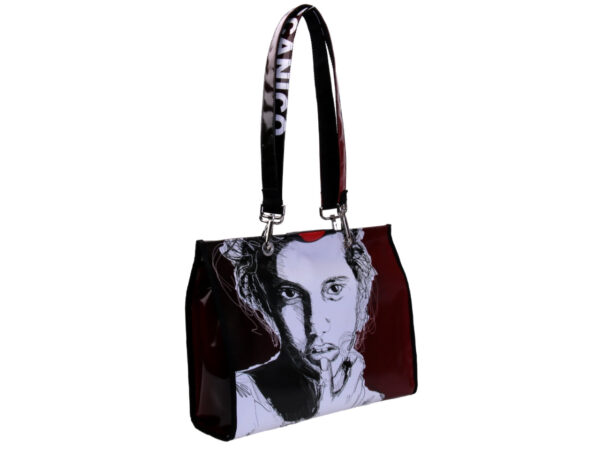 SHOPPER BAG "SCROLL". MODEL PEPE MADE OF LORRY TARPAULIN.