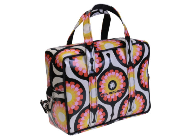 OFF WHITE RECTANGULAR WOMEN'S BAG "70'S". MODEL PINCA MADE OF LORRY TARPAULIN.