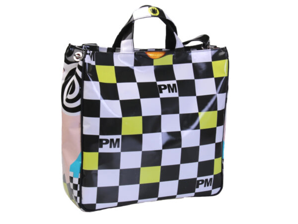 MAXI TOTE BAG CHESS FANTASY POP ART SYTLE. MODEL AIRSTONE MADE OF LORRY TARPAULIN.