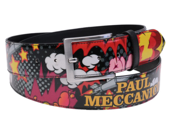 MEN'S BELT POP STYLE MADE OF LORRY TARPAULIN.