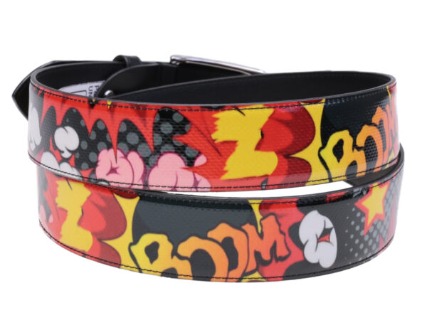 MEN'S BELT POP STYLE MADE OF LORRY TARPAULIN.