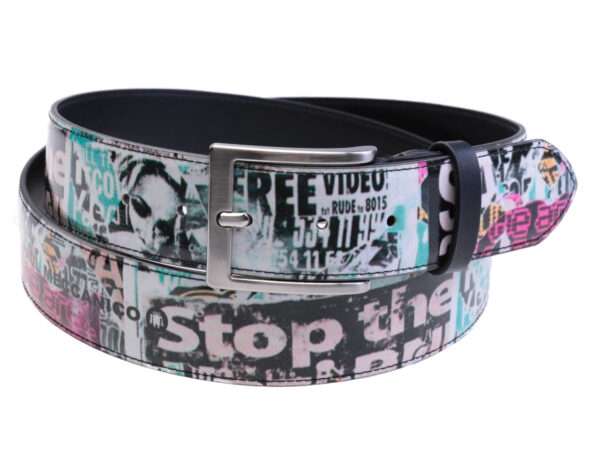 MEN'S BELT STREET STYLE MADE OF LORRY TARPAULIN.