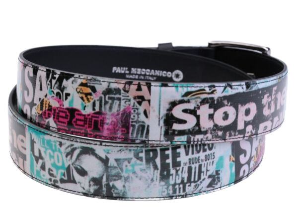 MEN'S BELT STREET STYLE MADE OF LORRY TARPAULIN.