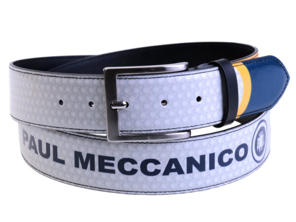 MEN'S BELT "GOLF CLUB" MADE OF LORRY TARPAULIN.