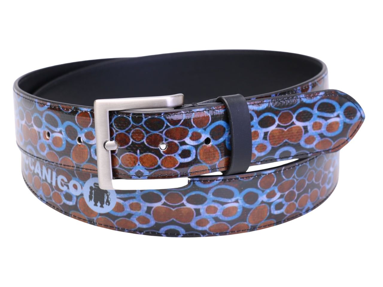 .MEN'S BELT WITH ANIMALIER FANTASY MADE OF LORRY TARPAULIN.
