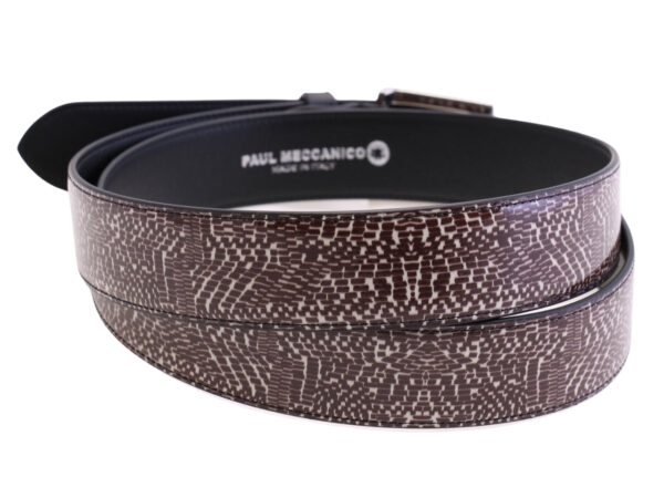 -MEN'S BELT WITH ANIMALIER FANTASY MADE OF LORRY TARPAULIN.