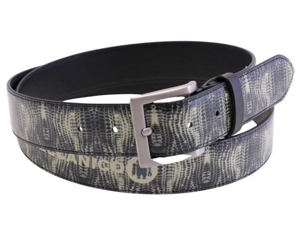 -MEN'S BELT WITH ANIMALIER FANTASY MADE OF LORRY TARPAULIN.