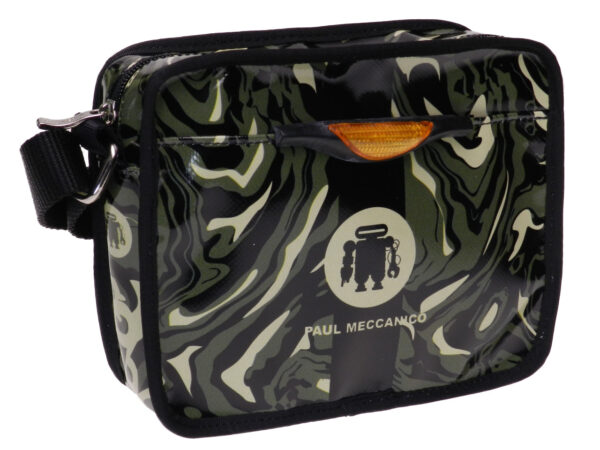 GENDERLESS SHOULDER BAG CAMOUFLAGE FANTASY. MODEL FRIK MADE OF LORRY TARPAULIN.