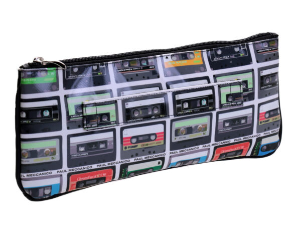 CLUTCH BAG "MUSICASSETTES". MODEL RIBELLA MADE OF LORRY TARPAULIN.