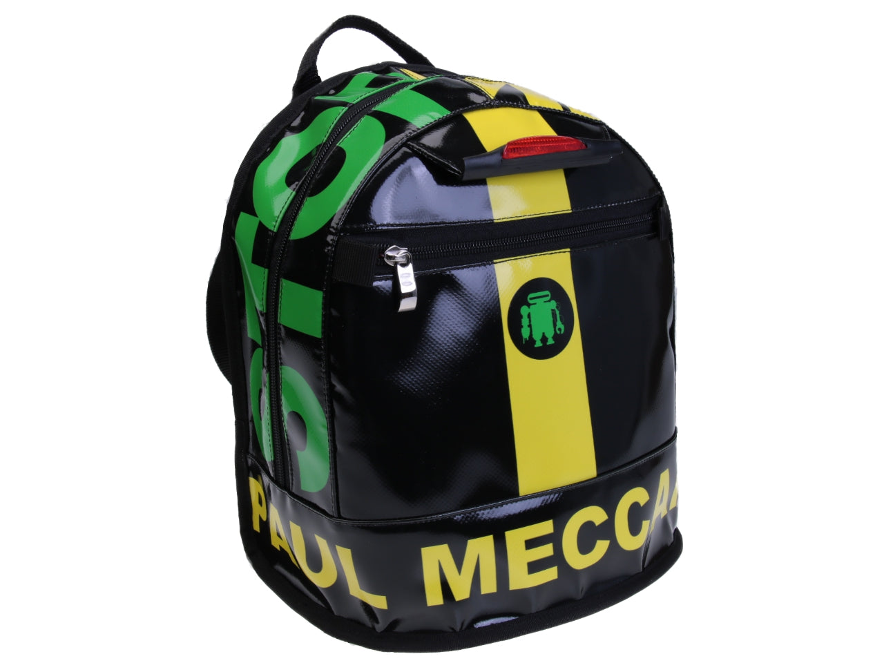 ZAINO NERO MODELLO SUPERINO REALIZZATO CON TELONI DI CAMION. - Edizione limitata Paul Meccanico