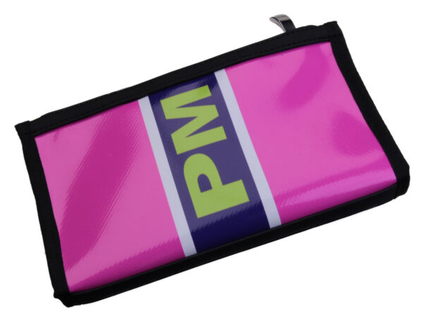 LARGE FUCHSIA WOMEN'S WALLET. MODEL PIT MADE OF LORRY TARPAULIN. - Limited Edition Paul Meccanico