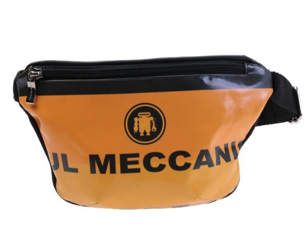 ORANGE WAIST BAG. MODEL FLEX MADE OF LORRY TARPAULIN. - Limited Edition Paul Meccanico