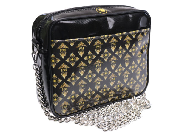...CLUTCH BLACK COLOUR "ROYAL" FANTASY. PARK MODEL MADE OF LORRY TARPAULIN. - Limited Edition Paul Meccanico