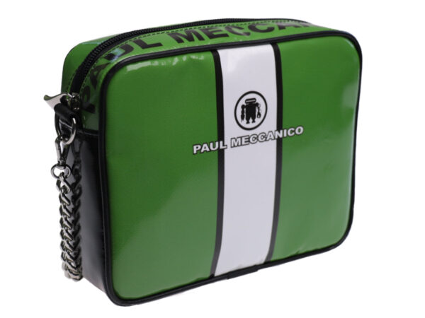 ...CLUTCH GREEN AND WHITE COLOURS. PARK MODEL MADE OF LORRY TARPAULIN. - Limited Edition Paul Meccanico