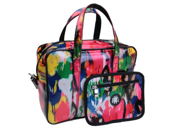 RECTANGULAR WOMEN'S BAG MURALES FANTASY. MODEL PINCA MADE OF LORRY TARPAULIN. - Unique Pieces Paul Meccanico
